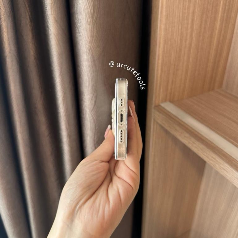 RIBBON HOLOGRAM PEARL CASE [READY STOCK] FOR IPHONE 10 - 15 PRO MAX | URCUTETOOLS CASE