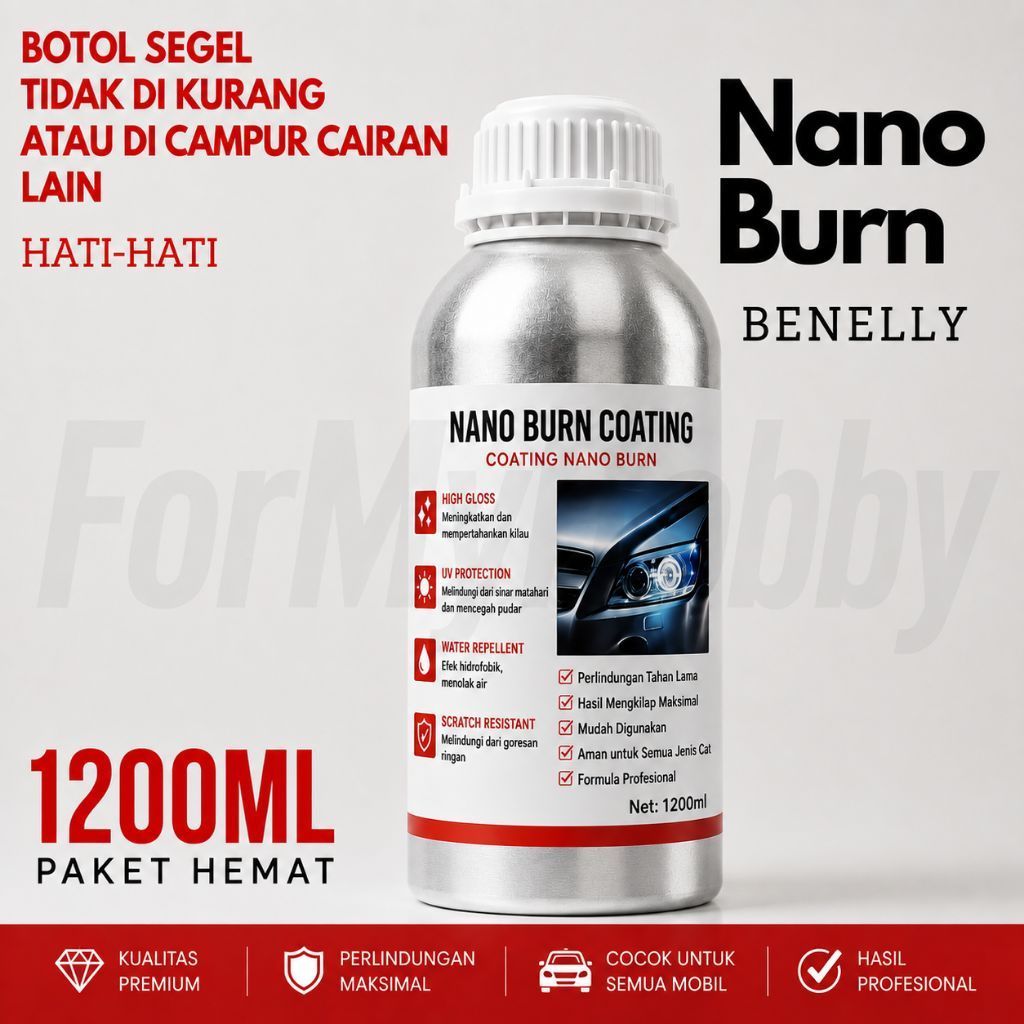 1200ml Liquid Nano Burn Coating Refill Nano Burn Biru