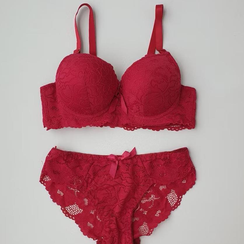 Bra Set Pinkgent Renda Sexy Bh / Beha Setelan