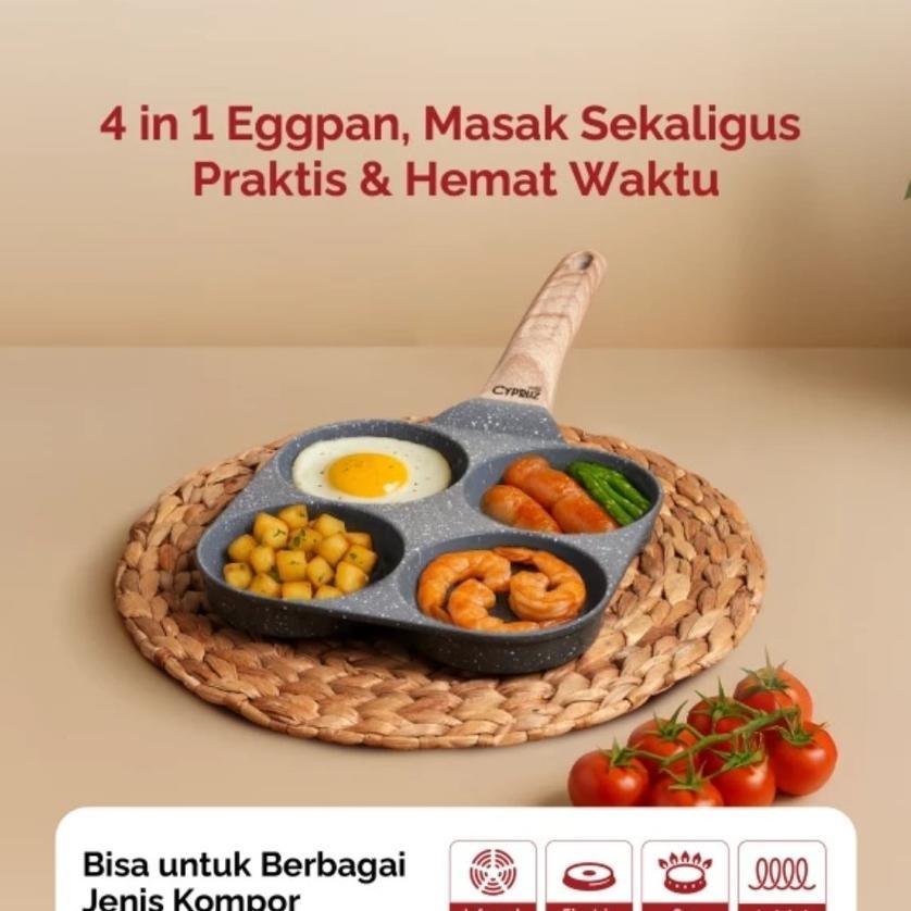 Cypruz Egg Pan 4 Lubang