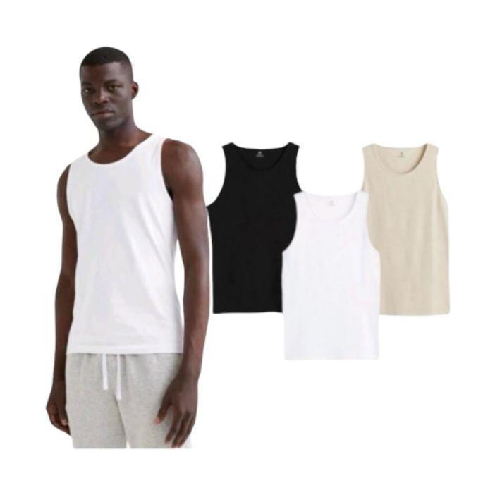Kaos Singlet Hnm Polos / Tengtop Pria Polos / Kaos Lekbong Polos Keren