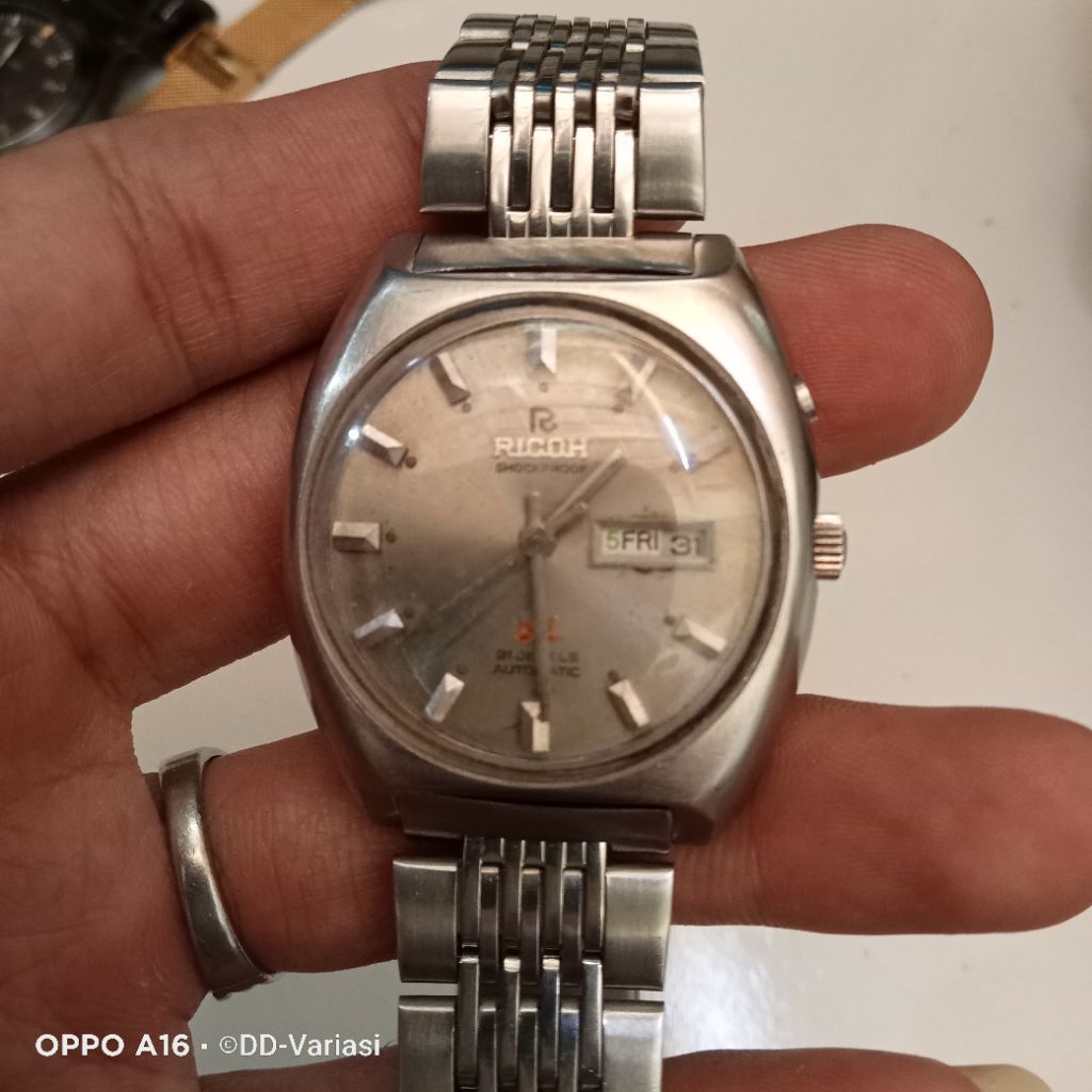 jam tangan vintage pria Ricoh Automatic