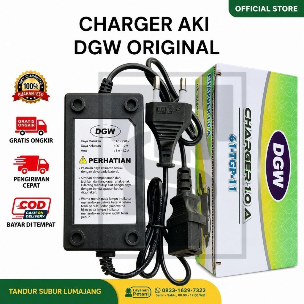 Charger Tangki Sprayer DGW Original DGW Cas Pompa Semprot Elektrik