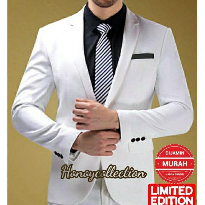 Recommended Jas Pria Putih | Jas Putih Pria | Blazer Pria Putih | Jas Formal Pria | Blazer Pria | Bl