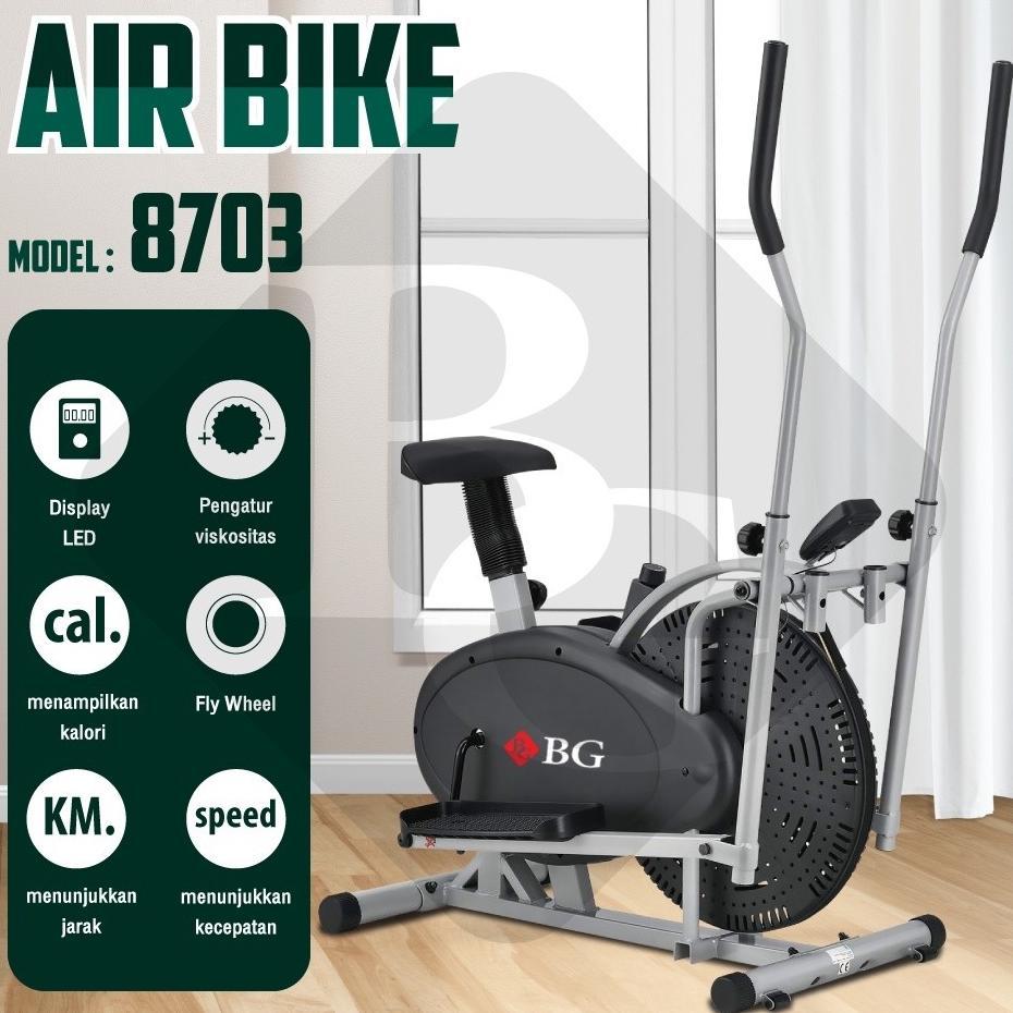 Sepeda Statis Orbitrack Platinum Elliptical Bike Sepeda Fitness Air Bike