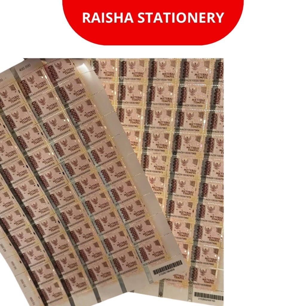 Materai 10000 ASLI POS INDONESIA