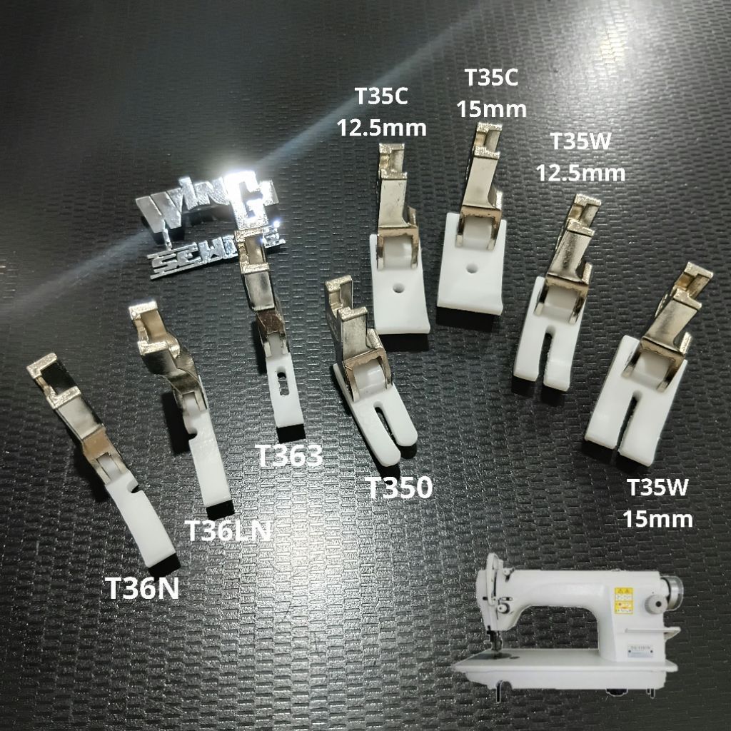 SEPATU TEFLON HIGHSPEED Presser Foot Plastik Mesin Jahit Industri Jarum 1 BROTHER JUKI TYPICAL JACK 
