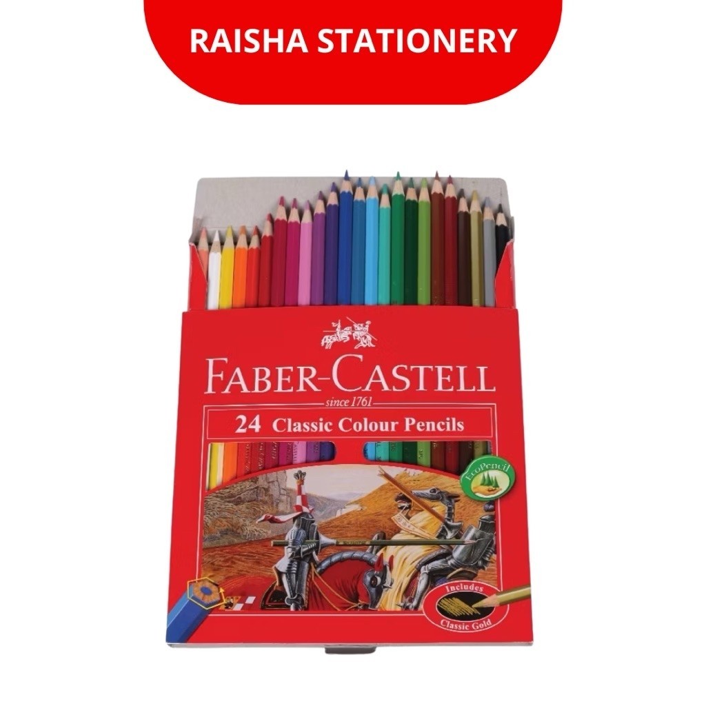 Pensil warna 24 Faber Castell / Classic colour 24 Warna Faber Castell