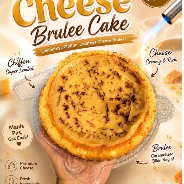 Cheese Brulee Cake