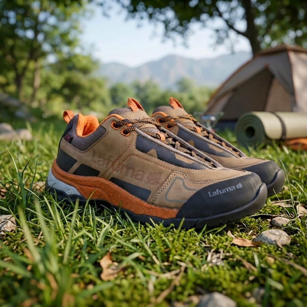 sepatu traill running lafuma max friction system kulit ringan