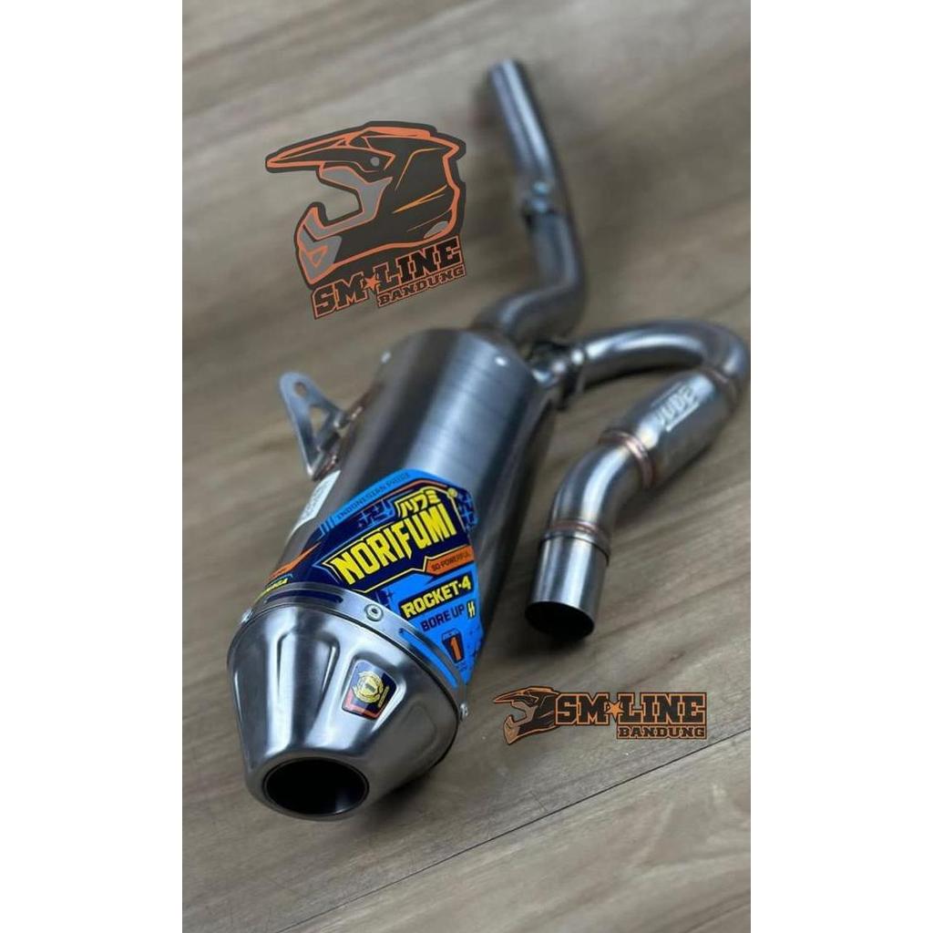 Knalpot Norifumi Rocket 4 Bore up KLX140 Knalpot Rocket 4 KLX140 Bore