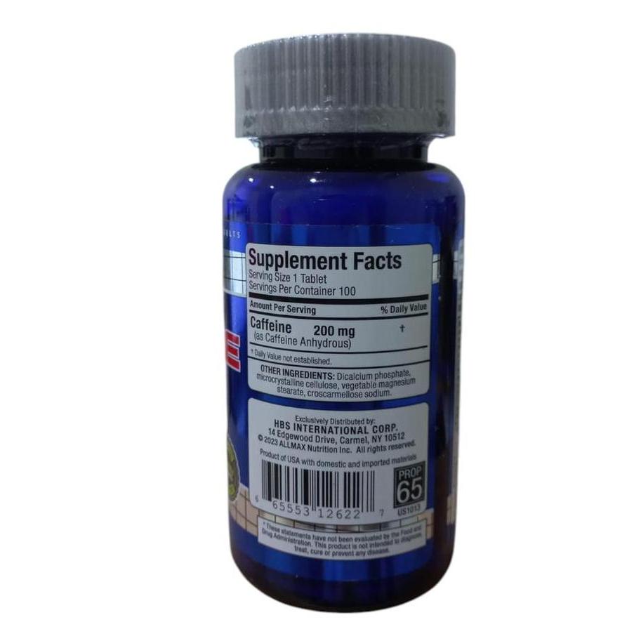 Dietaja- Allmax Nutrition Caffeine 200 Mg 100 Tab Allmax Kafein Allmax Caffeine