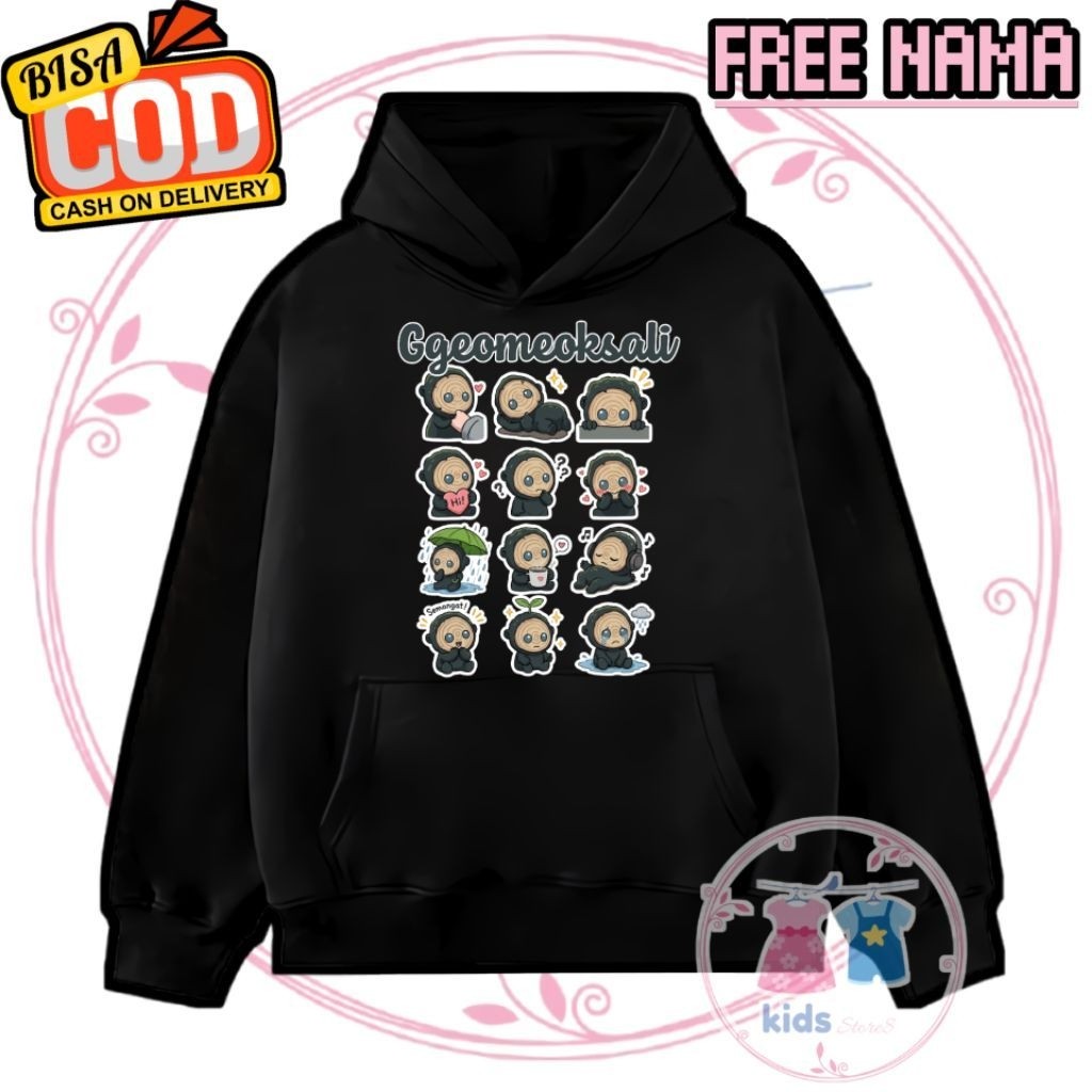 Jaket Anak Hoodie Anak Ggeomeoksali Jaket Anak Unisex Motif Gambar Karakter Ggeomeoksali The East Pa