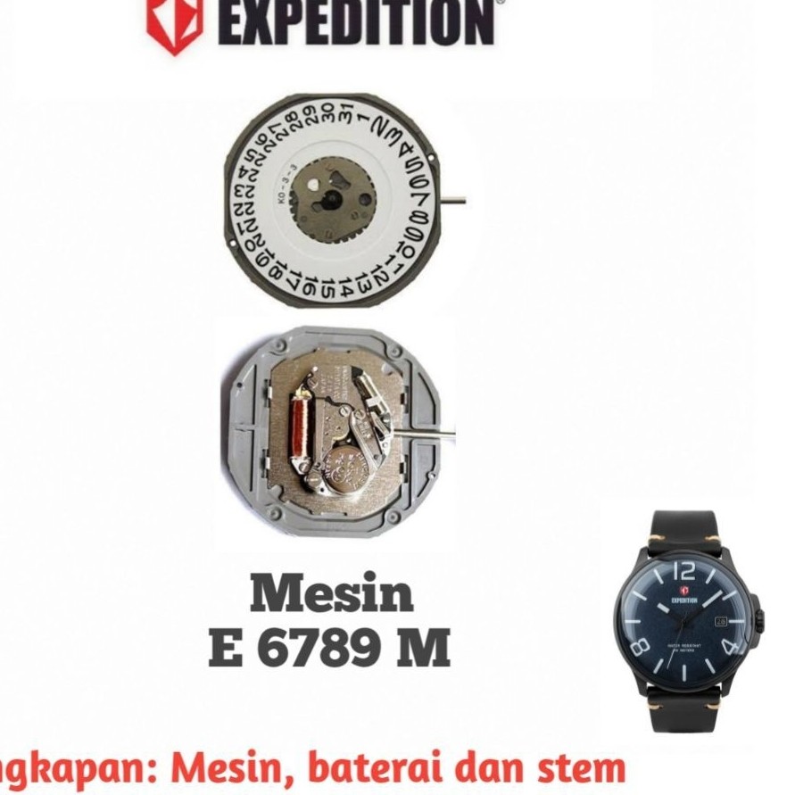 Mesin Original untuk Jam Tangan Expedition Type E 6789 M