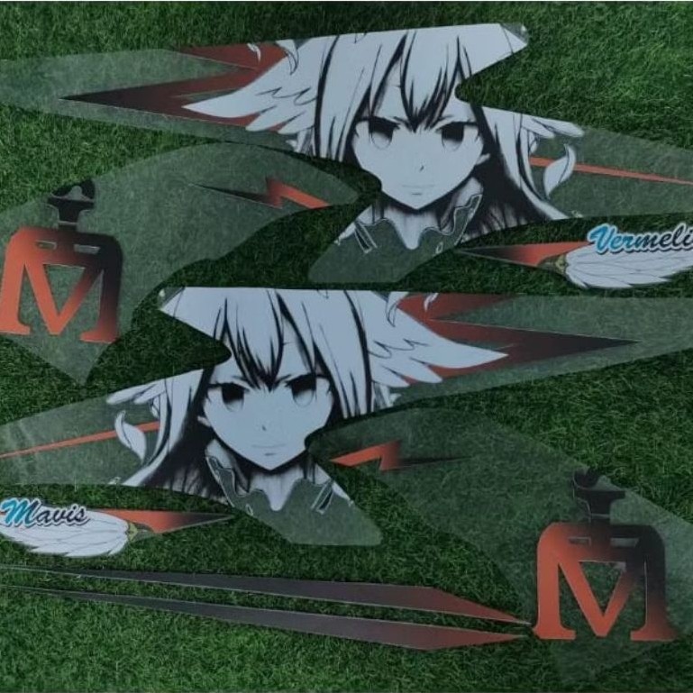 STRIPING STICKER TRANSPARAN AEROX OLD DESIGN CUSTOM ANIME