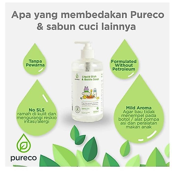 PURECO Liquid Handsoap Vanilla, Tea O Time Liquid Detergent Multisurface Cleaner Fruit Veggie sh
