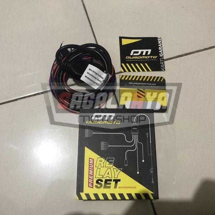 Paket lampu Duromoto M6 Saklar Ori Relayset Duromoto Bracket Vinyx Variasi