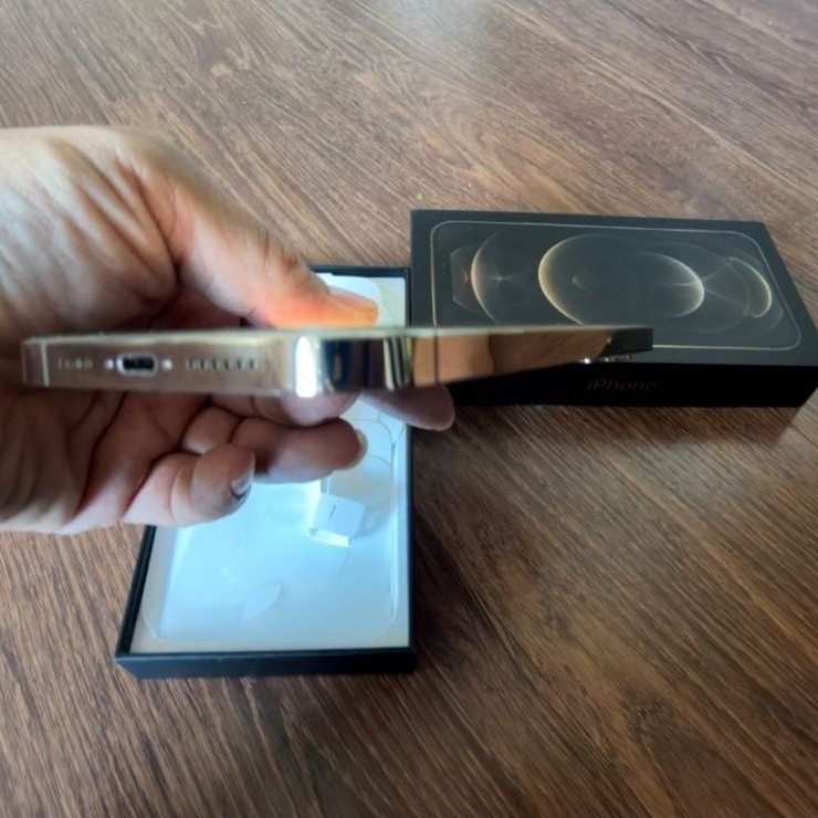 Iphone 12 Pro Max 256GB Dual SIM FISIK Gold Hongkong ZAA Resmi LANGKA