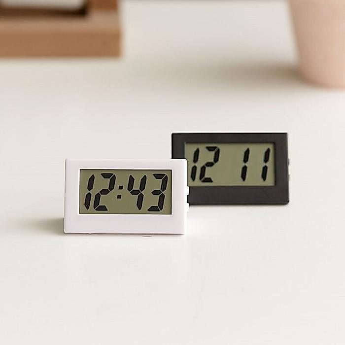 Jam Digital LCD Mini / Jam Meja Digital Portable / Jam Mobil Digital