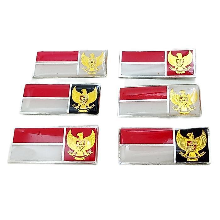Pin Merah Putih Garuda Pin Bendera Merah Putih Dengan Lambang Garuda