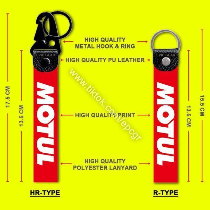 Mygift- Hh Quality Gantungan Kunci Motul Keychain Sepeda Motor Mobil Aksess Key Chain Merek Oli 2T 4