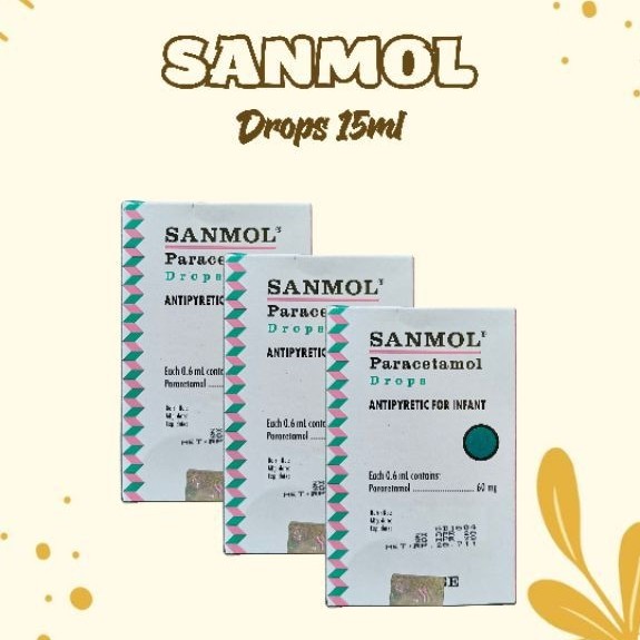 Sanmol Drops 15ml - Pereda demam untuk bayi
