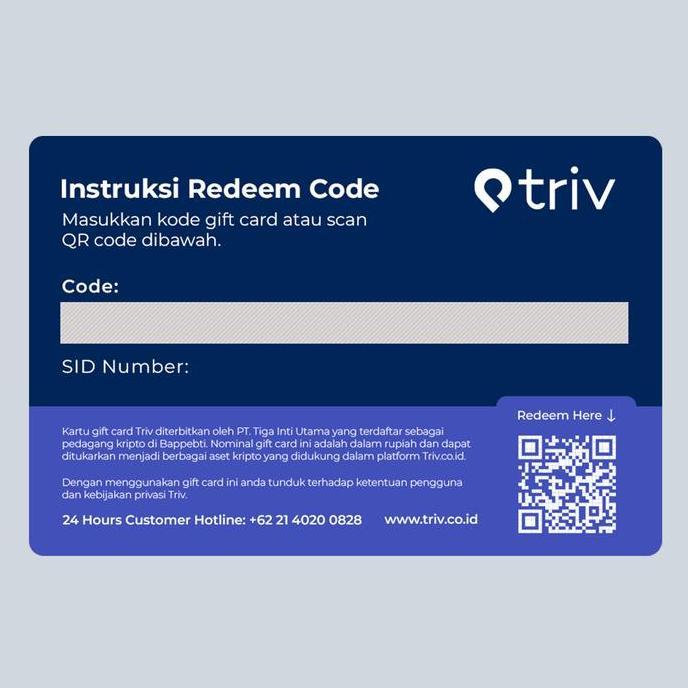 Surtaniah_Ecer516 - Voucher Fisik Crypto [Rp 5.000.000] New Edition - Triv Exchange