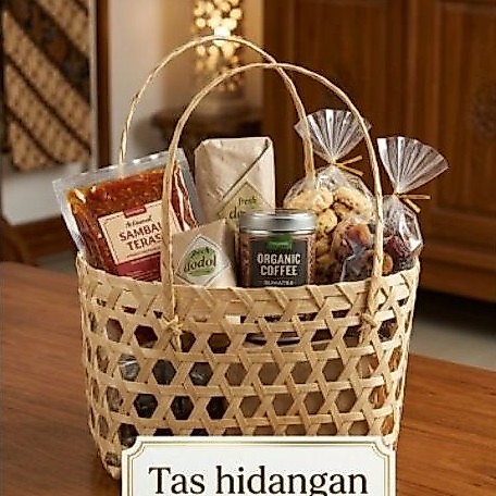 tas bambu, keranjang bambu, tas anyaman bambu, tas hampers, keranjang hampers, tas parcel, keranjang