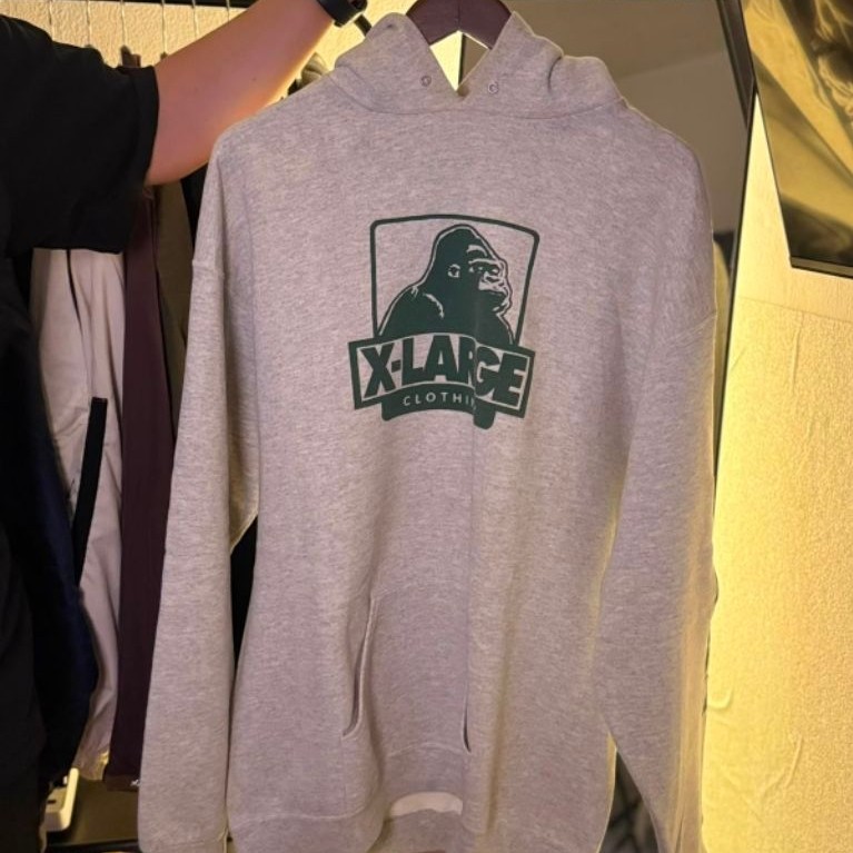 HOODIE XLARGE CLOTHING GREY