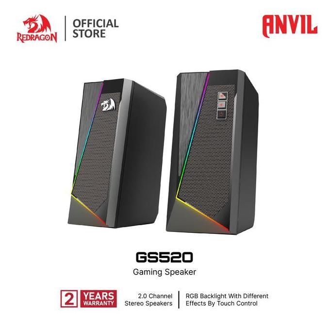 jukawaliman - redragon anvil gs520 rgb speaker classic design and simple structure 2.0 channel stere