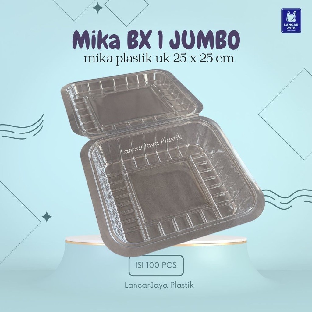 Mika Plastik Kue Jumbo BX1 tebal | Mika BX1 Jumbo | Mika BX 1A | Mika Kue DX