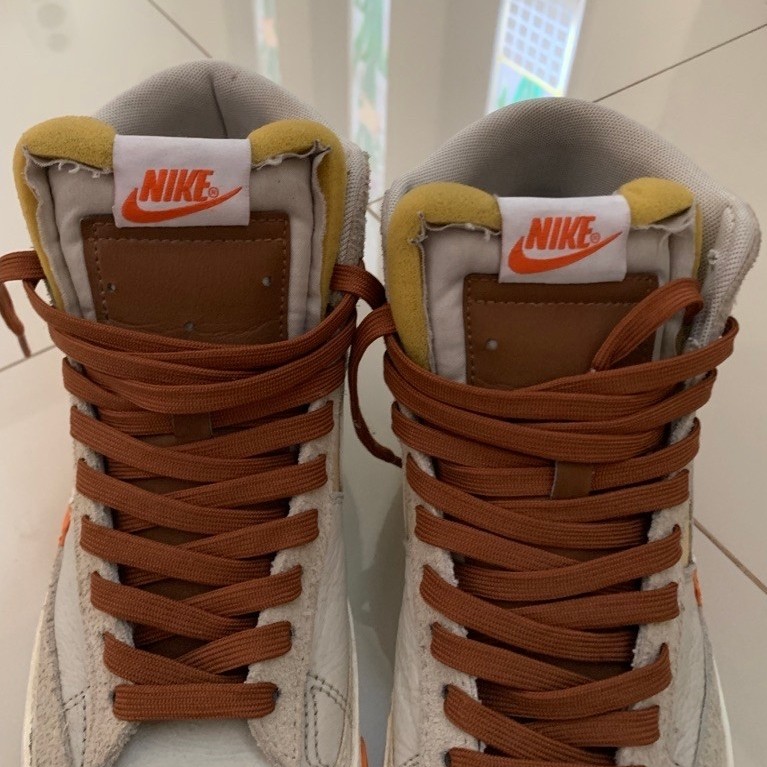nike blazer mid 77 pro club size 42 lengkap original (second)