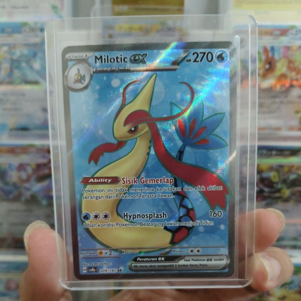 SR Milotic ex Indonesia pokemon card TCG