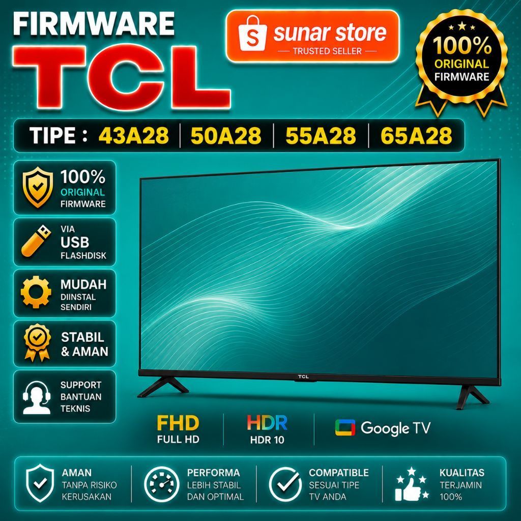 FIRMWARE TV TCL 43A28 50A28 55A28 65A28