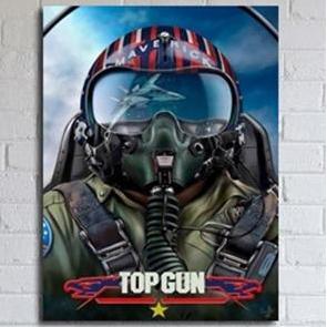 POSTER DINDING FILM TOP GUN ART FBBOOK