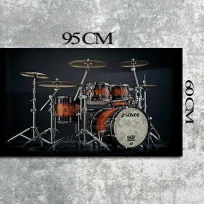 POSTER HIASAN DINDING DRUM SET SONOR FBBOOK