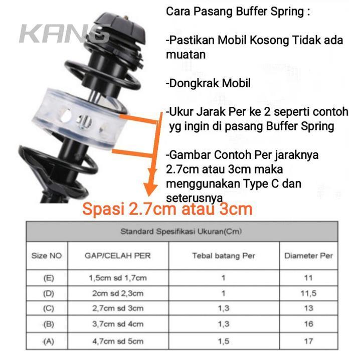 Spring Buffer Mobil Damper Shock Mobil Original Dan Terpercaya