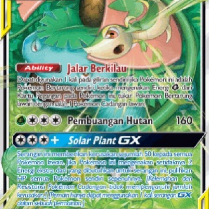 Venusaur Snivy GX #001 Koleksi TAG TEAM Pokemon - Kartu Pokemon TCG Original Indonesia