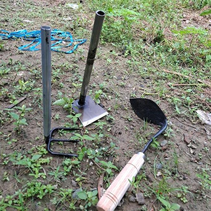 paket cangkul dan garuk mini - garuk sampah mini - cangkul mini bahan baja (TERBAIK) (TERBARU) (TERM