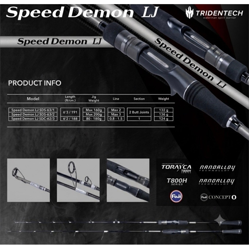 Joran Light Jigging Tridentech Speed Demon