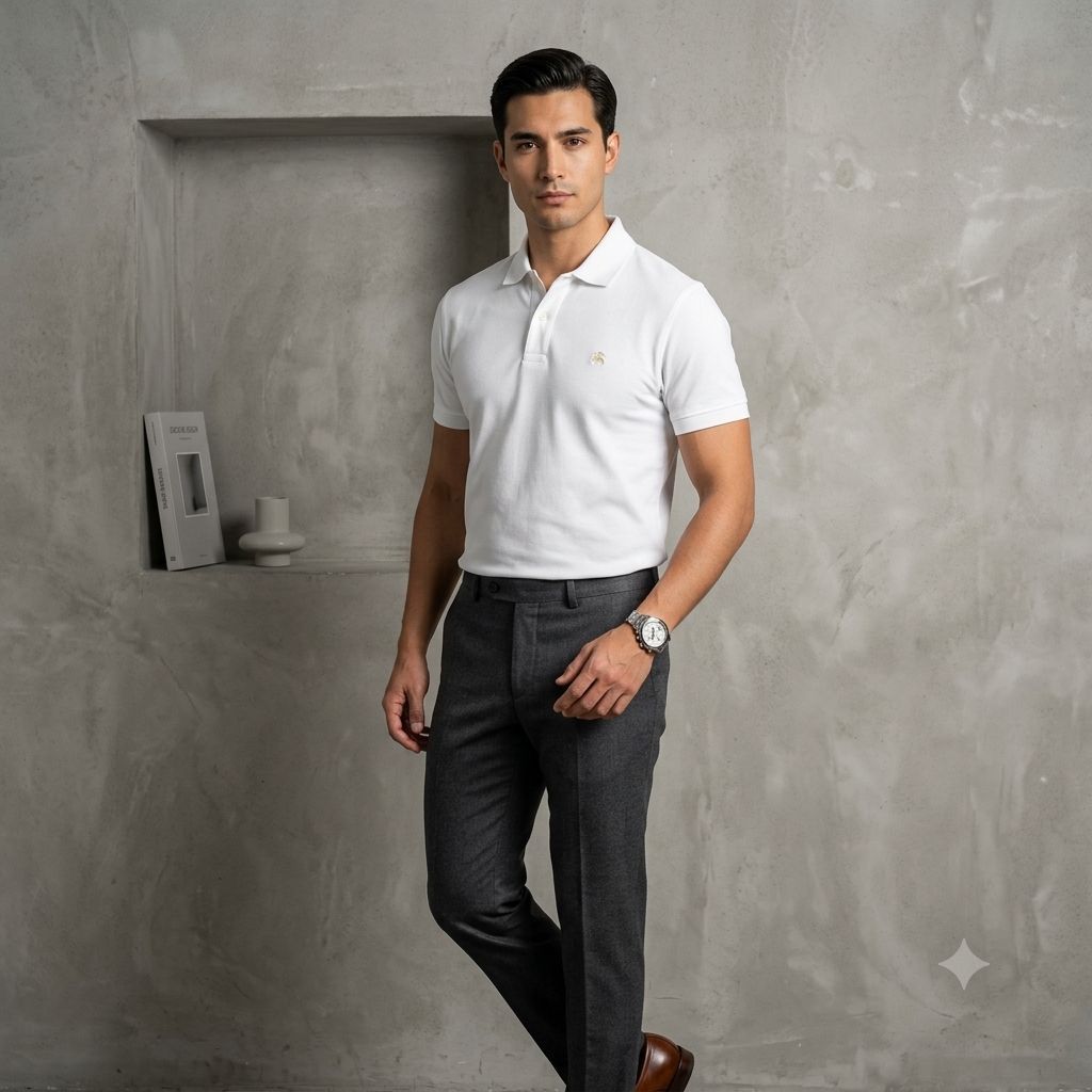 Brooks Brothers White Polo Shirt