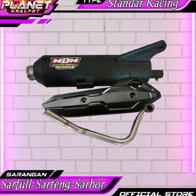 KNALPOT MDM MERAH BEAT, MIO, VARIO, AEROX, PCX, NMAX, SCOOPY DLL