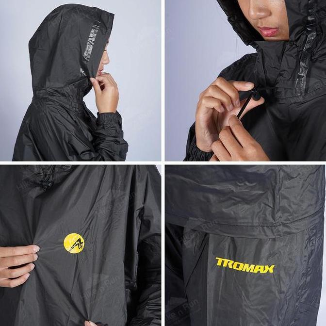 Boboboy- Jas Hujan Motor Desa Pria Nita Tromax Mohu Raincoat Outdoor Setelan Mantel Anti Hujan Unise