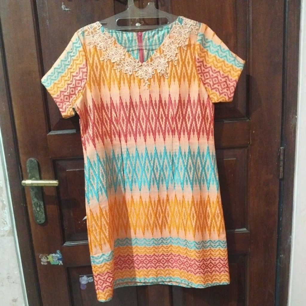 Preloved dress batik/dress batik Pl