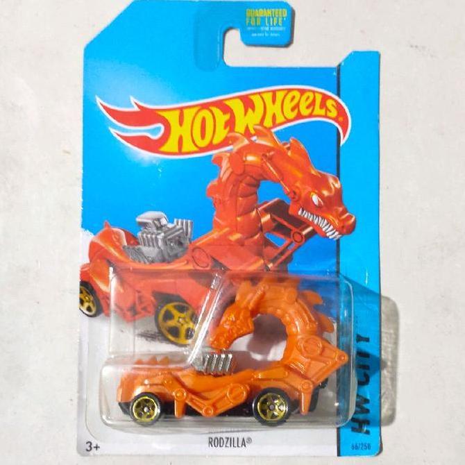HOTWHEELS HOT WHEELS RODZILLA ORANGE 2014 HW CITY BASE BESI FTS99