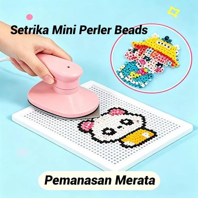 igoods.rose Setrika Mini Perler Beads / Alat Setrika Manik  Kecil Praktis Cocok untuk DIY Kerajinan 