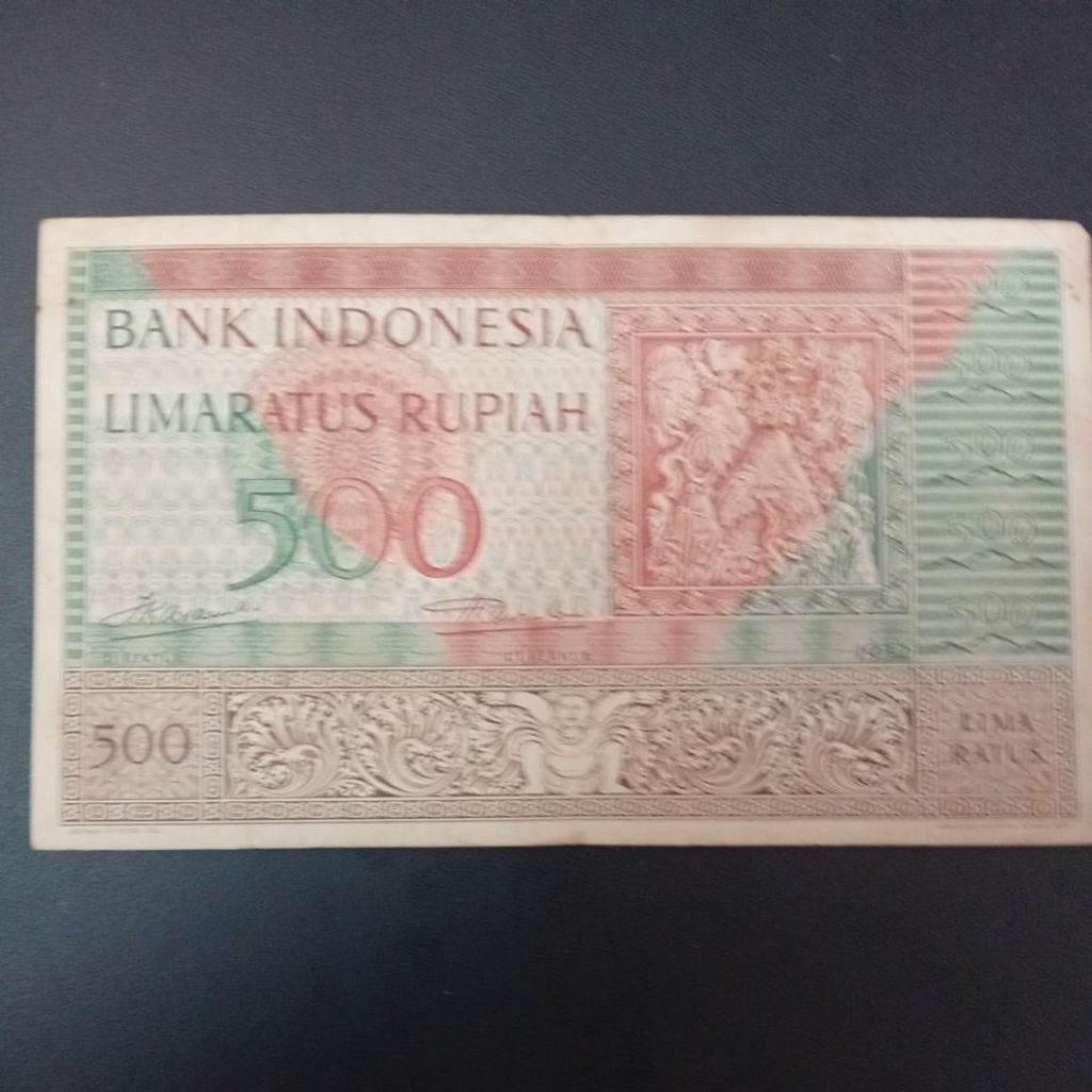 uang kertas lama kuno 500 rupiah