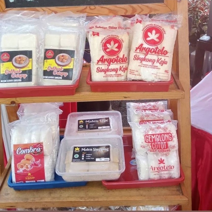 Produk Argotelo Salatiga | Singkong Keju / Combro / Gethuk / Bola Ubi / Pastelo / Kroket / Nuget Sin