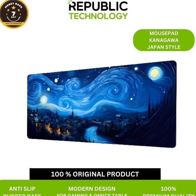 Republic Technology Mousepad Deskmat Kanagawa Japan Style