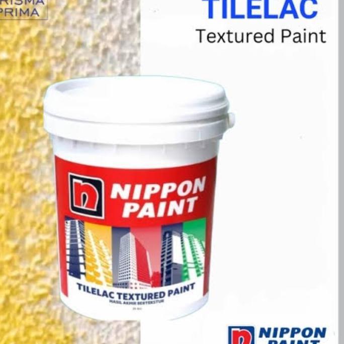 NEW Nippon Paint Tilelac Textured Paint 25kg Plamir Tekstur Nippon 25 kg Cat Dinding Ber tekstur 25 